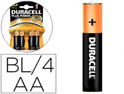 4 pilas recargables Duracell AA LR6 1300mAh 1,5V